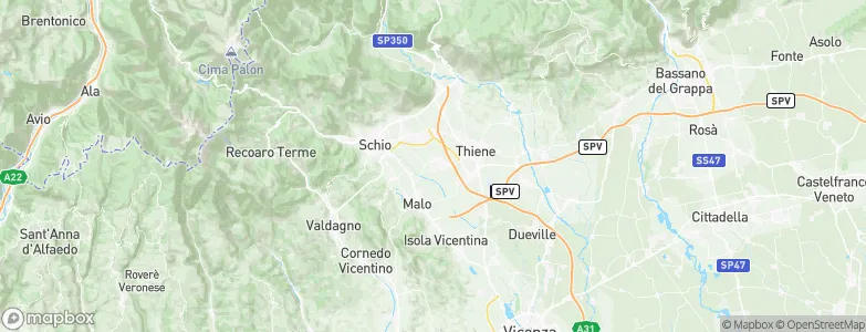 Marano Vicentino, Italy Map