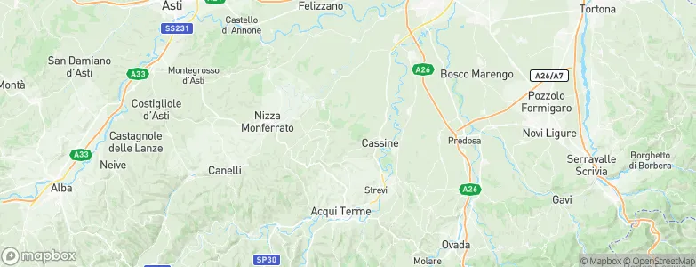 Maranzana, Italy Map