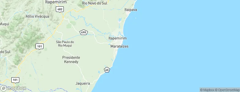 Marataizes, Brazil Map