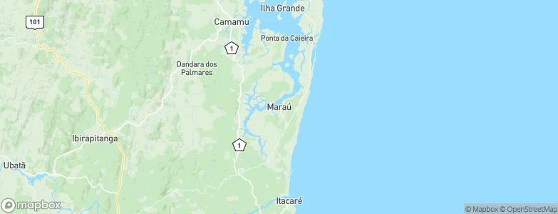 Maraú, Brazil Map