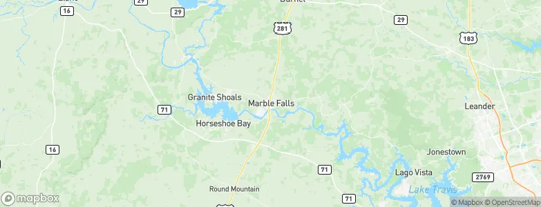 Marble Falls, United States Map