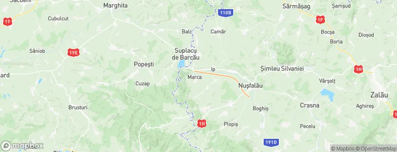 Marca, Romania Map