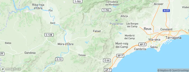 Marçà, Spain Map