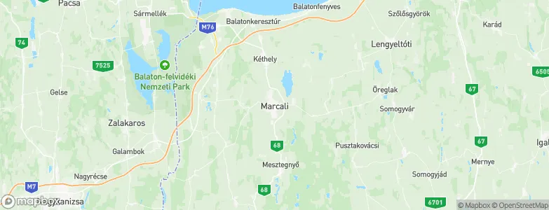 Marcali, Hungary Map