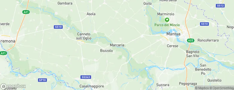 Marcaria, Italy Map