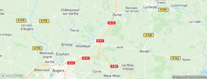 Marcé, France Map