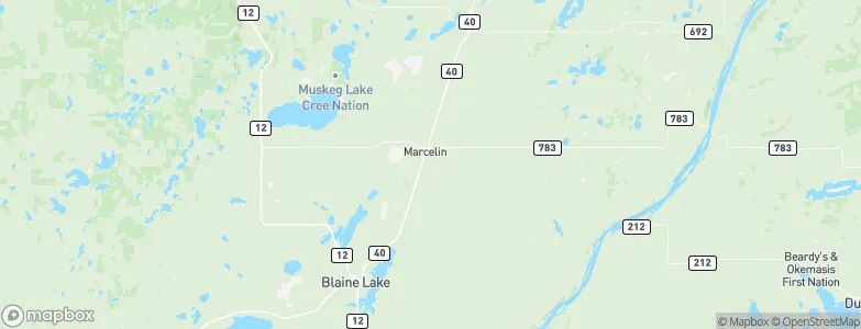 Marcelin, Canada Map