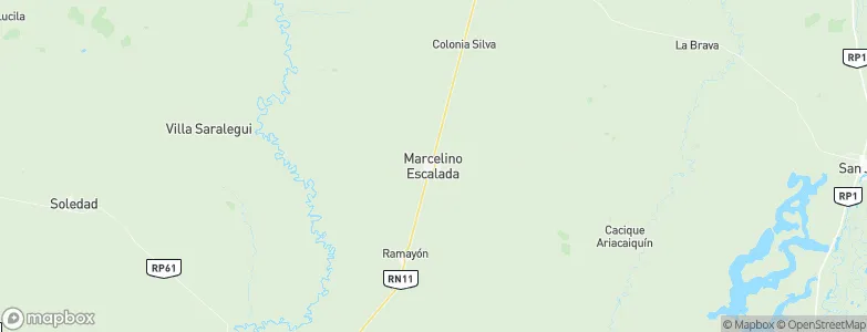 Marcelino Escalada, Argentina Map