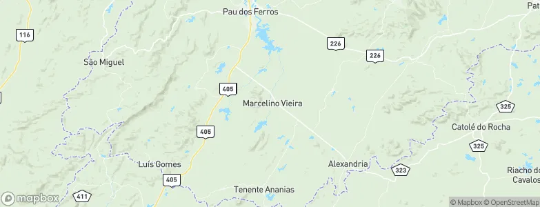 Marcelino Vieira, Brazil Map
