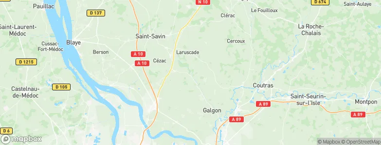 Marcenais, France Map