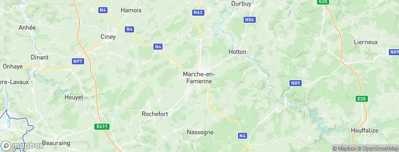 Marche-en-Famenne, Belgium Map