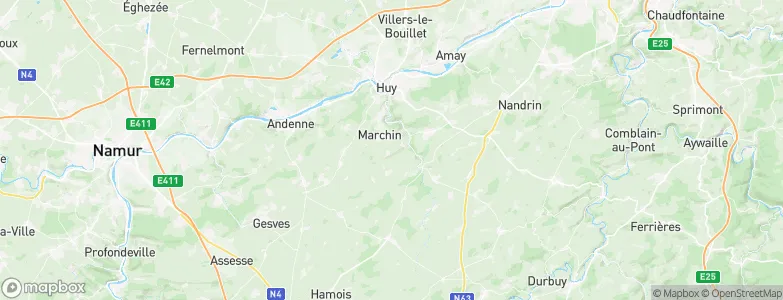 Marchin, Belgium Map
