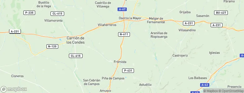 Marcilla de Campos, Spain Map