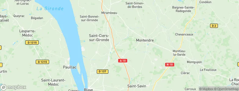 Marcillac, France Map