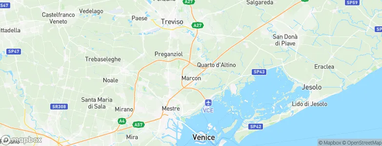 Marcon, Italy Map