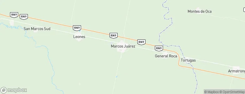 Marcos Juárez, Argentina Map