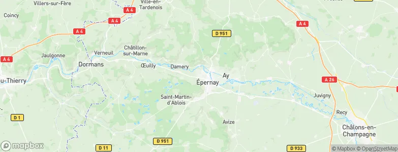 Mardeuil, France Map