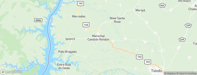 Marechal Cândido Rondon, Brazil Map