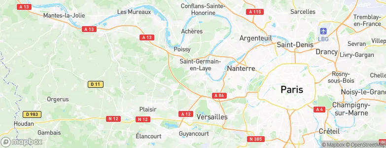 Mareil-Marly, France Map