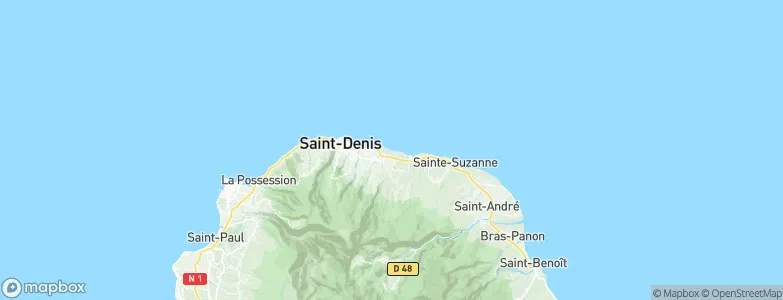 Marepine, Réunion Map