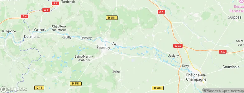Mareuil-sur-Ay, France Map