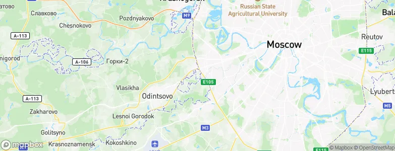 Marfino, Russia Map