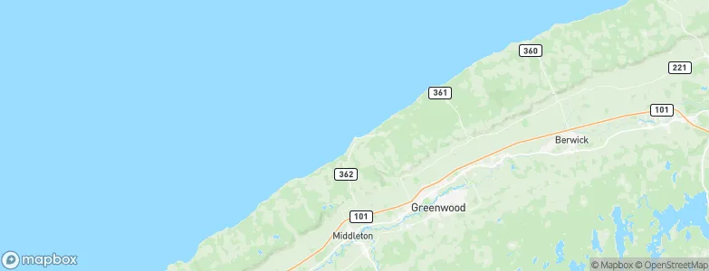 Margaretsville, Canada Map