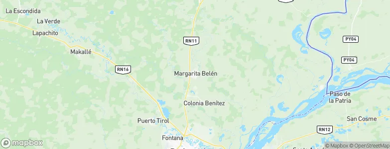Margarita Belén, Argentina Map