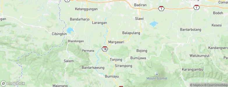 Margasari, Indonesia Map