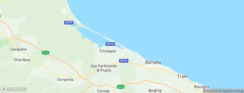 Margherita di Savoia, Italy Map