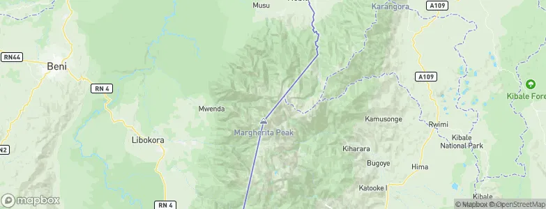 Margherita, Uganda Map