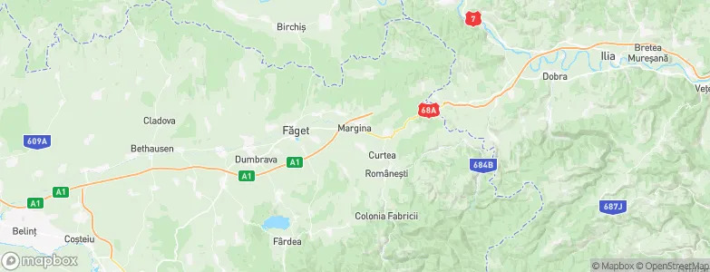 Margina, Romania Map