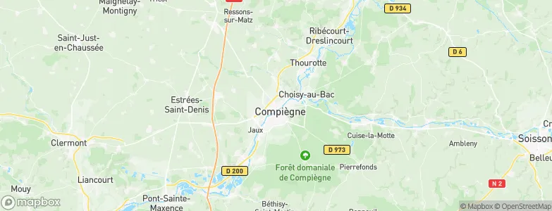 Margny-lès-Compiègne, France Map