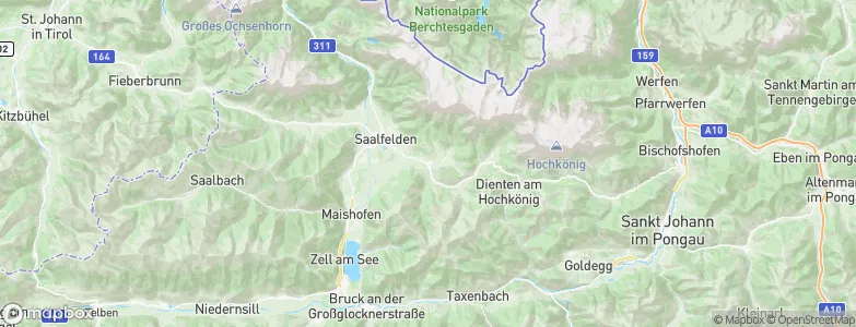 Maria Alm am Steinernen Meer, Austria Map