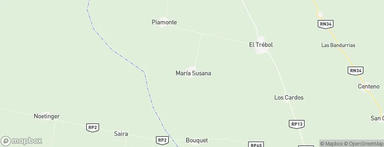 María Susana, Argentina Map