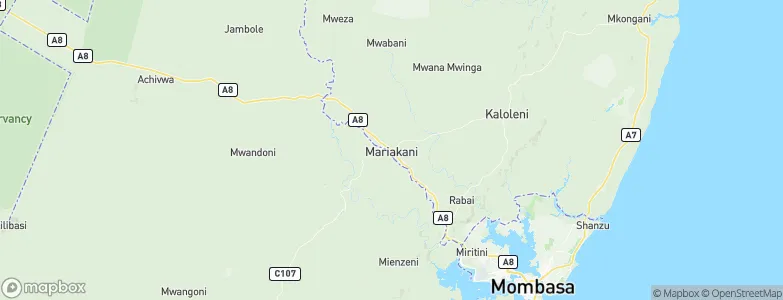 Mariakani, Kenya Map