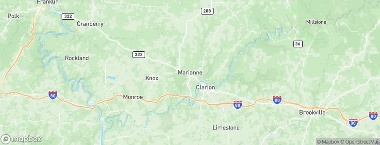 Marianne, United States Map