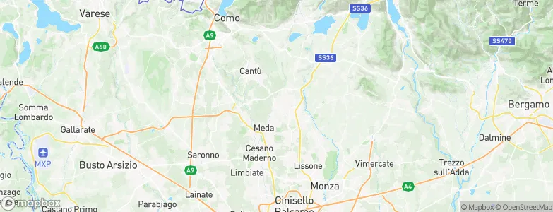 Mariano Comense, Italy Map