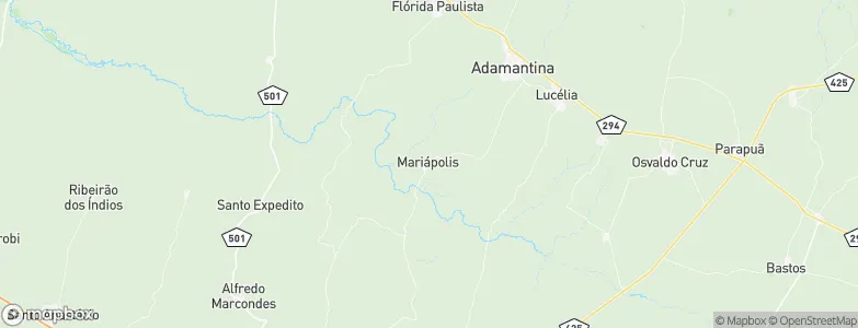 Mariápolis, Brazil Map