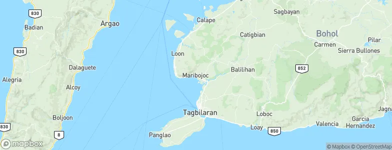 Maribojoc, Philippines Map