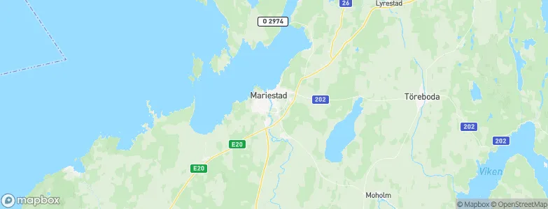 Mariestads Kommun, Sweden Map