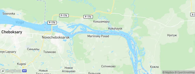 Mariinskiy Posad, Russia Map