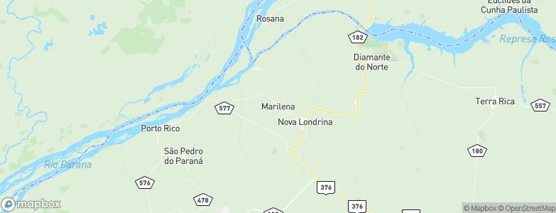 Marilena, Brazil Map