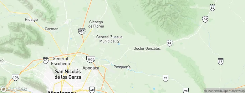 Marín, Mexico Map