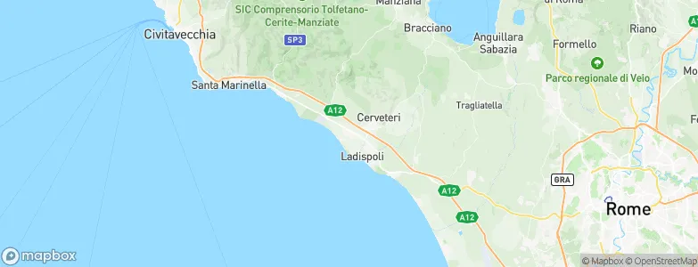 Marina di Cerveteri, Italy Map