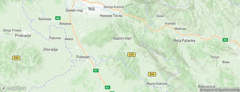 Marina Kutina, Serbia Map