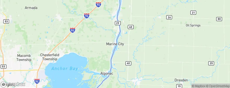 Marine City, United States Map