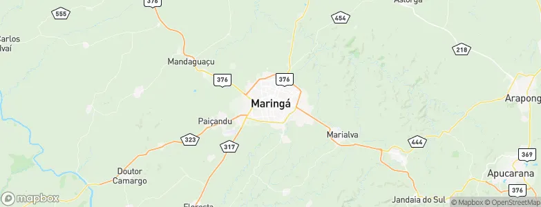 Maringá, Brazil Map