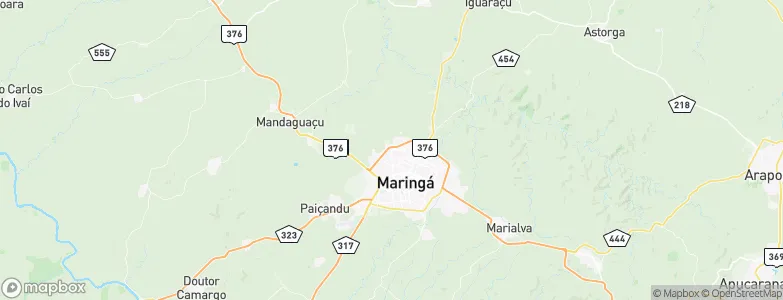 Maringá, Brazil Map