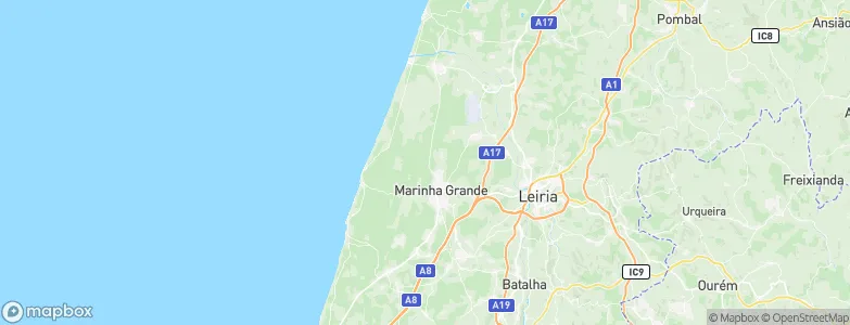 Marinha Grande Municipality, Portugal Map